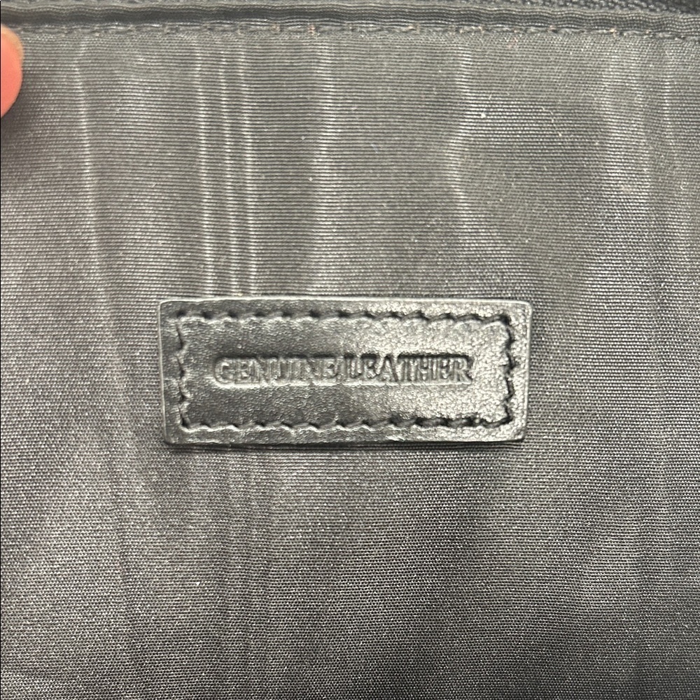 Brooks‎ Brothers Leather Elegant Black Handbag Preppy Minimalist Old Money - Picture 10 of 14